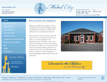 Tablet Screenshot of modelcitypediatrics.com